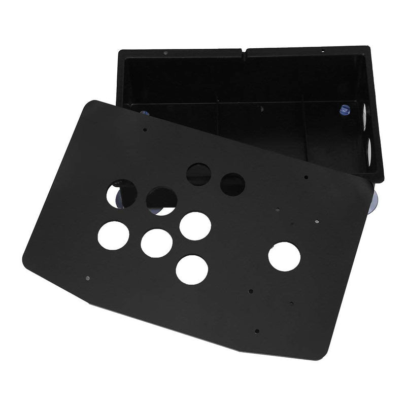  [AUSTRALIA] - FTVOGUE DIY Arcade Panel Black Case DIY Set Kits Acrylic Panel and Inclined Cases Replacement for Arcade Game