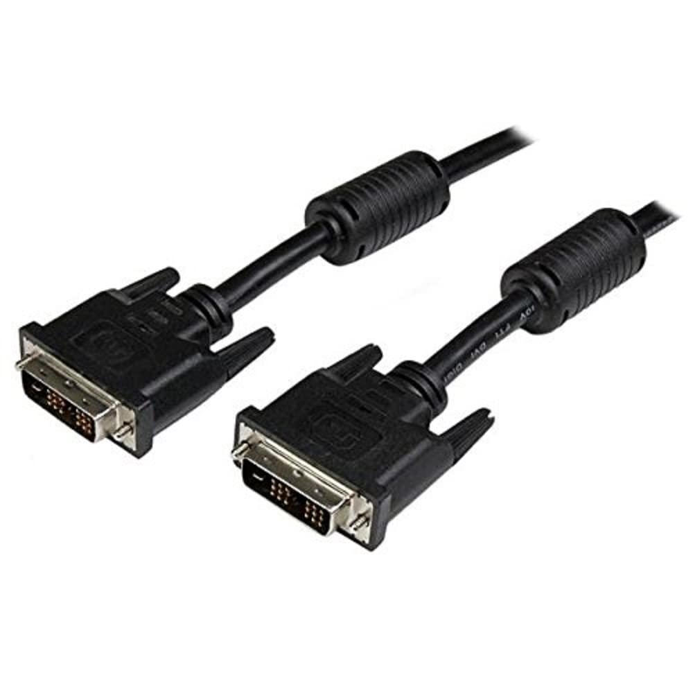  [AUSTRALIA] - StarTech.com DVI Cable - 20 ft - Single Link - Male to Male Cable - 1920x1200 - DVI-D Cable - Computer Monitor Cable - DVI Cord - DVI to DVI Cable (DVIDSMM20), Black 20 ft / 6m