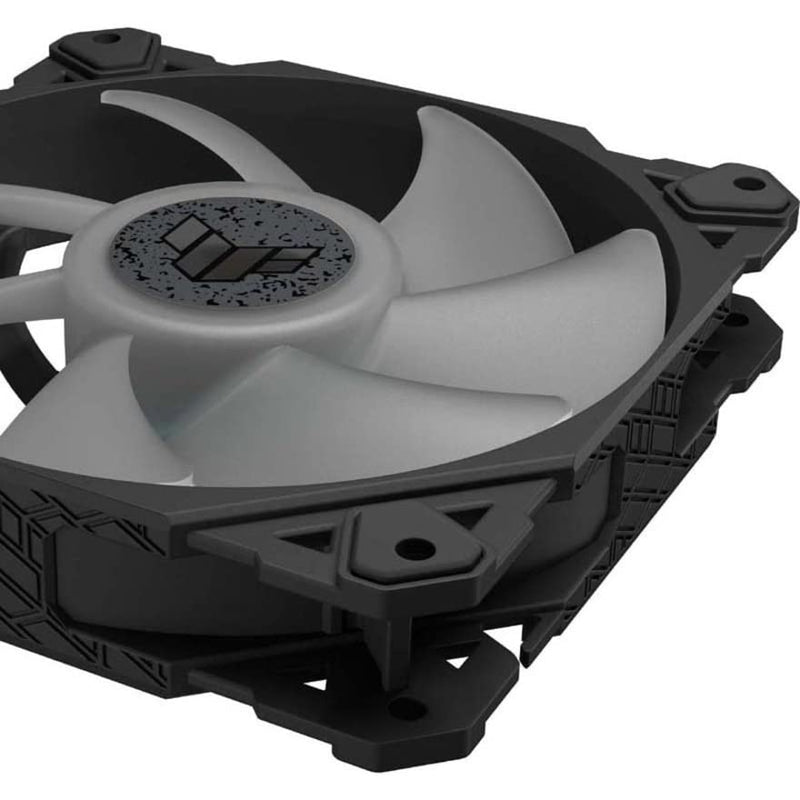  [AUSTRALIA] - ASUS TUF Gaming TF120 ARGB Chassis Fan 3-Pin Customizable LEDs Blade, Advanced Fluid Dynamic Bearing, 120mm PWM Control, Anti-vibration Pads, Double-layer LED Array for Computer Case & Liquid Radiator