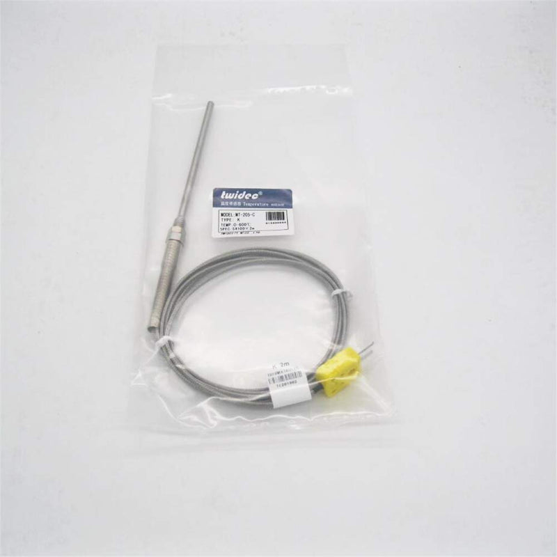  [AUSTRALIA] - Twidec/2M with Plug Stainless Steel K-Type Sensor Probes Metal HeadProbe for Thermocouple Sensor & Meter Temperature Controller(Temperature Range:0~600°C) MT-205-C 5x100MM 5x100MM WithPlug