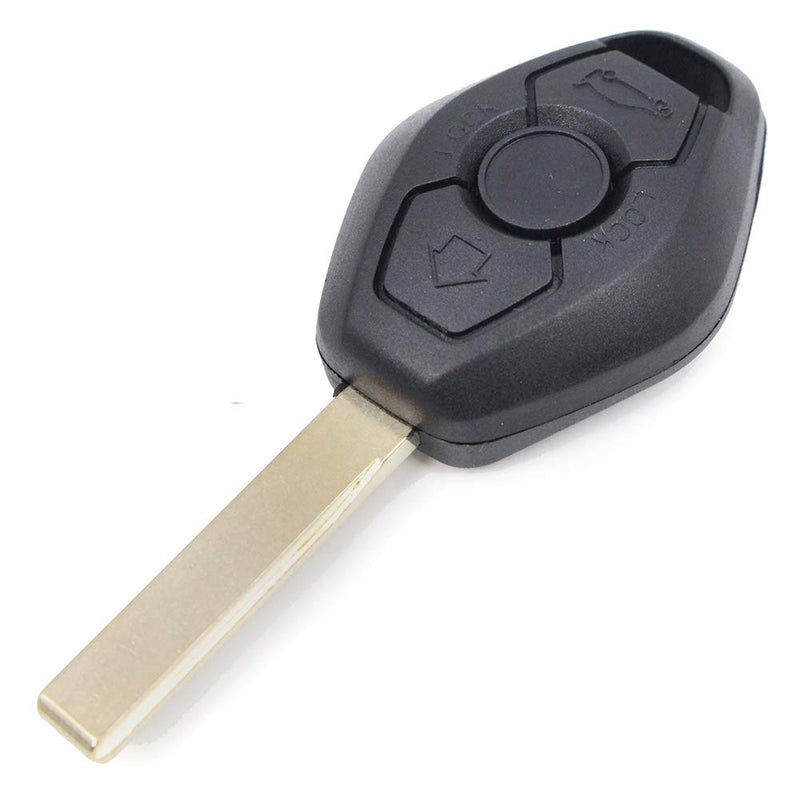 Beefunny 315/433MHz Adjustable ID44 Chip EWS System Remote Car Key Fob 3 Button for BMW 325 330 318 525 530 540 E38 E39 E46 M5 X3 X5 (1) 1 - LeoForward Australia