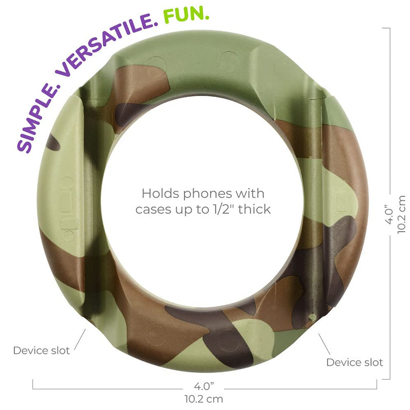  [AUSTRALIA] - GoDonut Ultra - Phone Stand for Desk - Cellphone Holder Compatible with Mobile Phones, Tablets - Multiangled - Camo