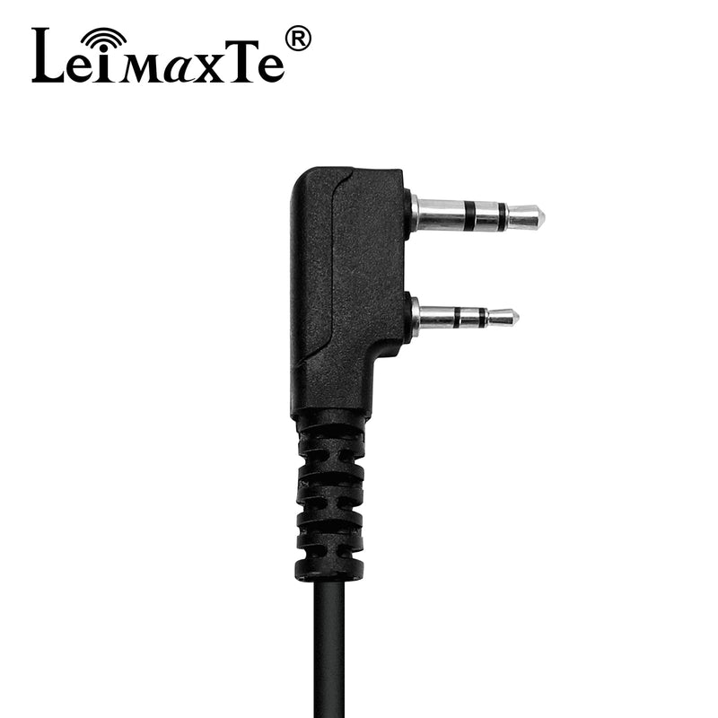  [AUSTRALIA] - LEIMAXTE Walkie Talkie Headset Compatible with Baofeng, Kenwood Two Way Radio with Mic PTT Surveillance Earpiece, C-Ring C Ring