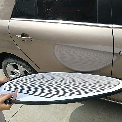  [AUSTRALIA] - HiYi Dent Foldable Lined Dent Reflector Board Cloth Portable Flexible Reflector Led Line Board Scratch for Dent Remover Automotive PDR Dent Fix Tools Dent Panel Striped Light Board