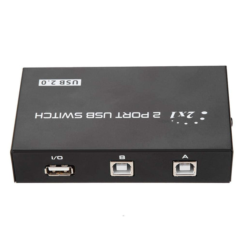  [AUSTRALIA] - USB Sharing Switch , fosa Sharing Switch Selector 2/4 Port USB 2.0 Manual Sharing Switch Switcher Box Switcher Adapter Hub for PC, Printer, Scanner, Mouse, Keyboard(2 Port)