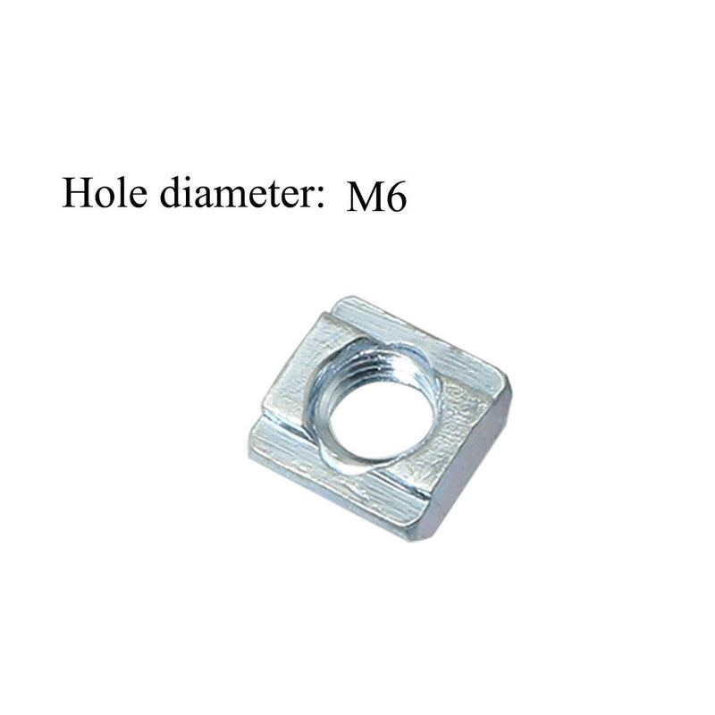  [AUSTRALIA] - PZRT 24pcs 20 Series 2020 Series M6 T-Nut Sliding Nut T-Slot Nut for 6mm Aluminum Extrusion Profile 2020 Series Slot Groove 24 2020series M6
