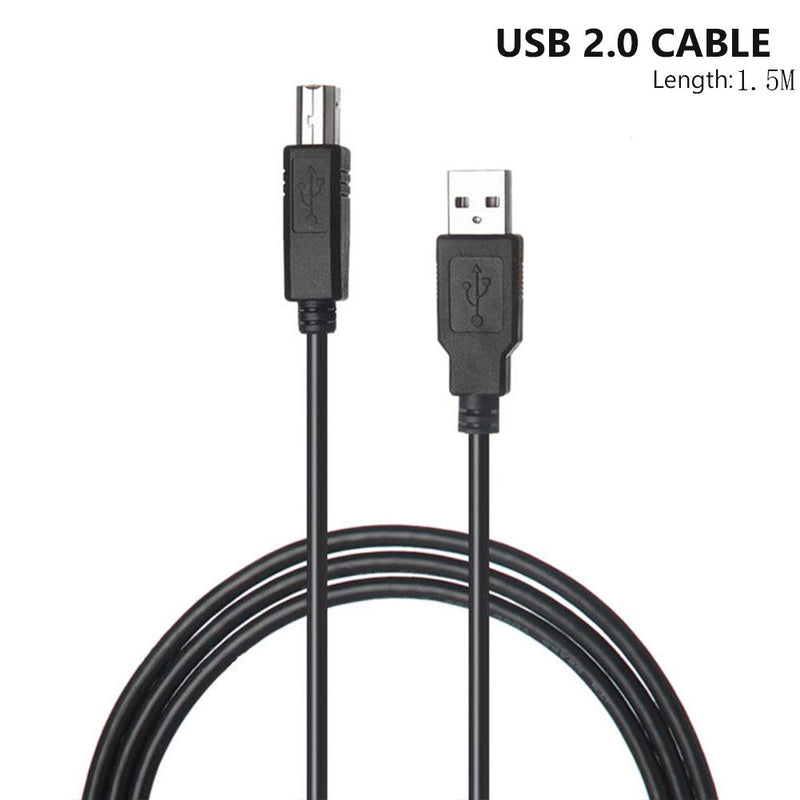  [AUSTRALIA] - USB Printer Cable Cord Compatible for Brother MFC-L2710DW L2750DW L5700DW L6700DW J805DW J895DW J880DW L8900CDW L3770CDW L3710CW J690DW J497DW J5830DW J6930DW L5800DW L6800DW L8610CDW J775DW MFC7240