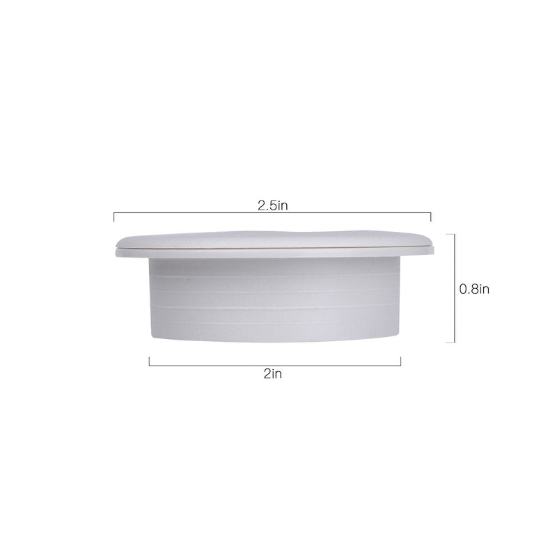  [AUSTRALIA] - 2" White Desk Grommet (5 Pack) (White)