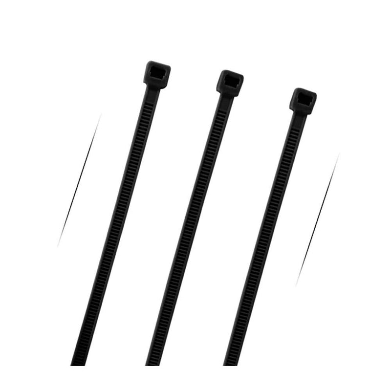  [AUSTRALIA] - 100 Pieces Nylon Cable Ties Releasable Zip Ties, Reusable Multi-Purpose Cable Ties 8 Inch Gear Tie Wraps Soft Twist Ties Black