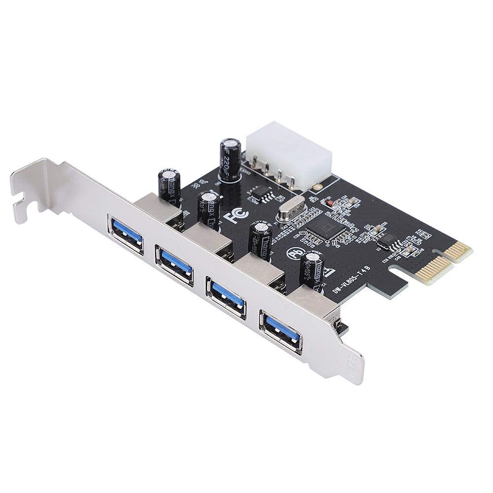  [AUSTRALIA] - Richer-R PCI-E to USB 3.0 Extension Board,5Gbps Ultra High Speed PCI-E to 4 x USB 3.0 Express Expansion Board Card Adapter for Windows XP / Vista/ win7/ win8/ win10 and more