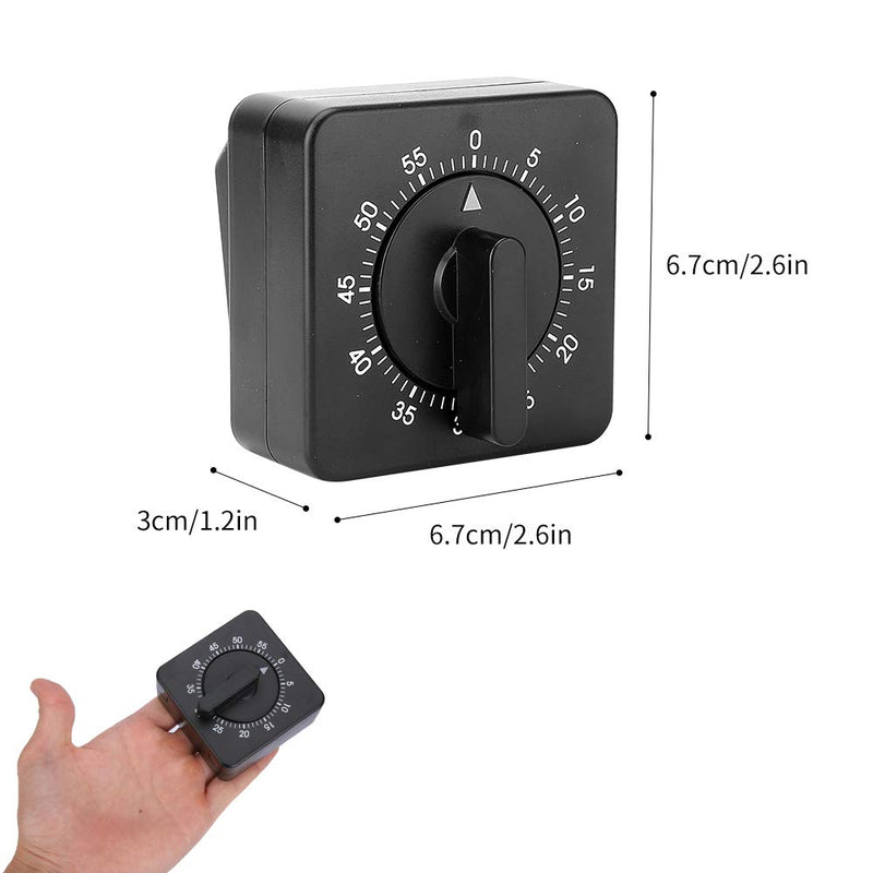  [AUSTRALIA] - Kitchen Timer 60 Minute Timing Countdown Timer Home Baking Cooking Steaming Manual Timer Mechanical Timer