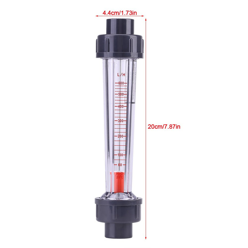 60-600L/H Rotameter Plastic Tube Liquid Water LZS-15 Flow Meter DN15 - LeoForward Australia