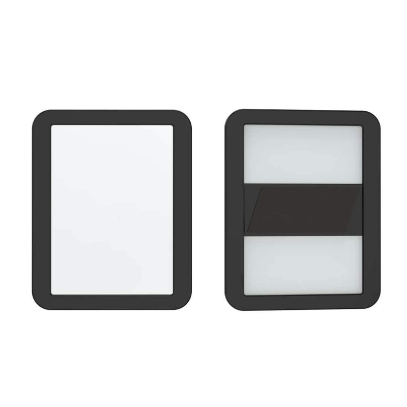  [AUSTRALIA] - Magnetic Locker Mirror 5 ¼" x 7", AnkeyMall Magnetic Back Sticks to Any Ferrous Metal Surface, Ideal Mirror for School Locker, Bathroom, Household Refrigerator or Office Cabinet, Black