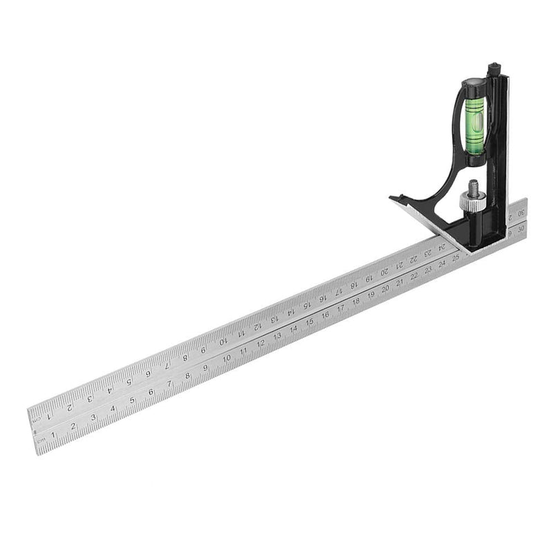  [AUSTRALIA] - Adjustable Square Angle Ruler, Combination 45/90 Degree 300mm Adjustable Angle Ruler, for Carpenter Tools Woodworking Tools Woodworking Hardware Carpentry Tools