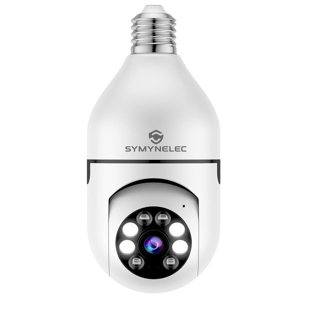  [AUSTRALIA] - Light Security Camera, SYMYNELEC 1080P Wireless WiFi Smart Home Security Camera with Floodlight Night Vision Human Motion Detection Alarm Remote Access Indoor (TF Card Not Included) 1Pack(No SD Card)