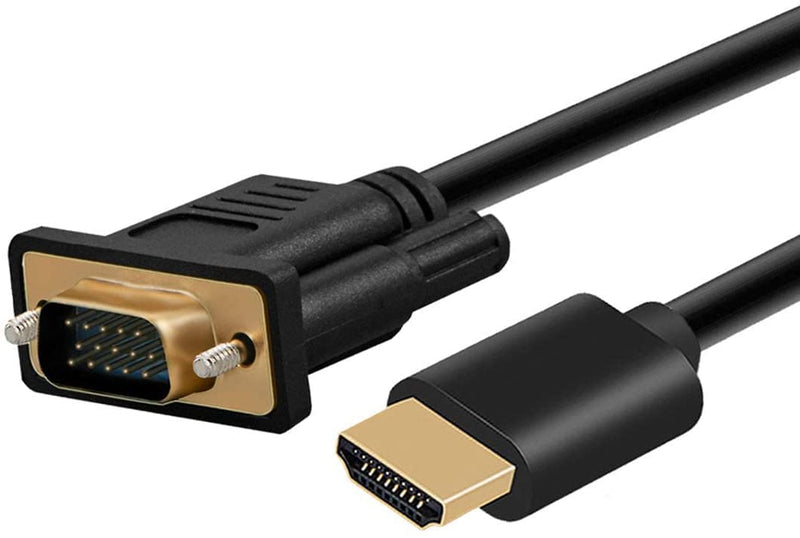  [AUSTRALIA] - HDMI to VGA Adapter Cable，HDMI Digital to VGA Analog Video for Computer, Desktop, Laptop, PC, Monitor, Projector, HDTV, Raspberry Pi, Roku, Xbox and More（10ft/3m）