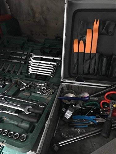  [AUSTRALIA] - KLTECH 4Pcs Auto Door Clip Panel Trim Removal Tool Kits for Car Dash Radio Audio Installer Pry Tool