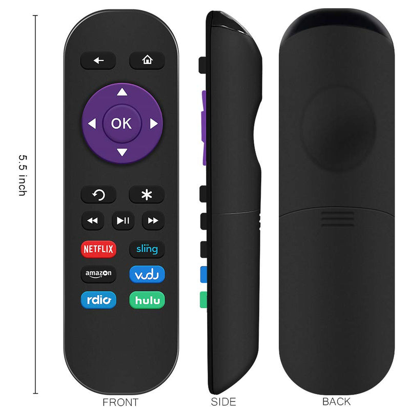 Gvirtue Replacement Remote Control for Roku Box Model: Roku 1, Roku 2(HD, XD, XS), Roku 3, Roku LT, HD, XD, XDS, Roku N1, Roku Express, Roku Express+ - LeoForward Australia