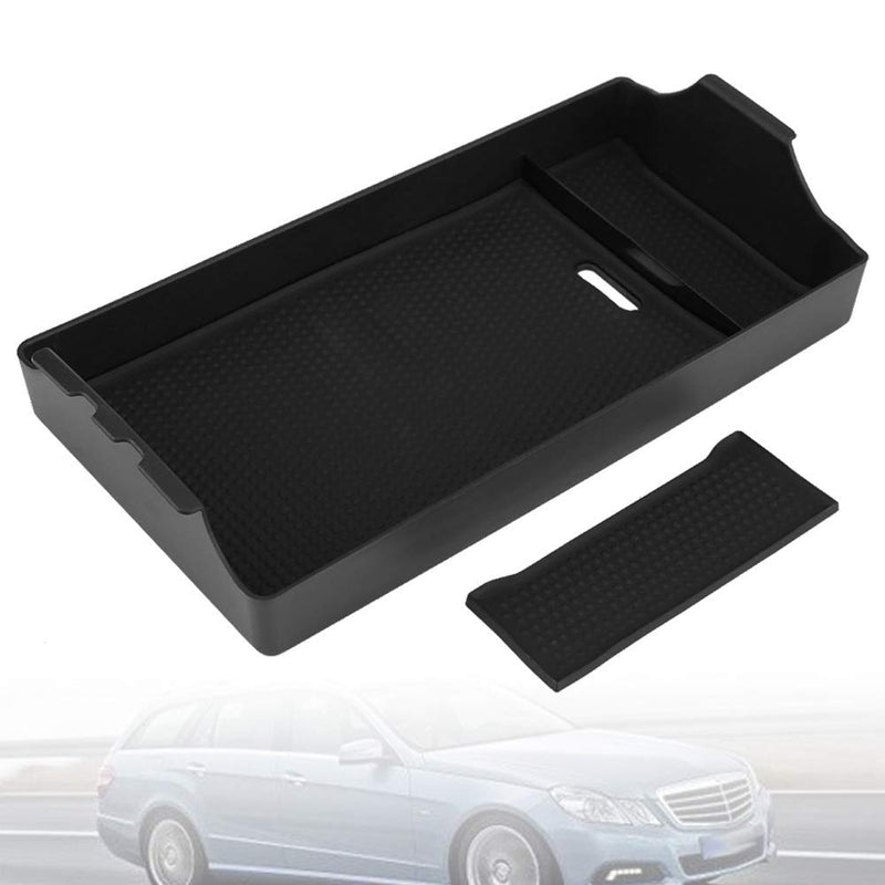 Car Center Glove Console Armrest Storage Box Black ABS for Mercedes Benz E Class W213 2016-2018 - LeoForward Australia