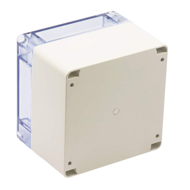  [AUSTRALIA] - Zulkit Junction Box ABS Plastic Dustproof Waterproof IP65 Universal Electrical Boxes Project Enclosure Grey with Clear Cover 4.7 x 4.7 x 3.5 inch (120 x 120 x 90mm) 4.7"x4.7"x3.5"