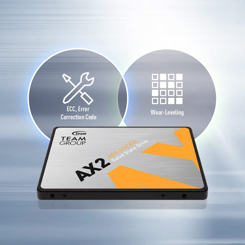  [AUSTRALIA] - TEAMGROUP AX2 512GB 2 Pack 3D NAND TLC 2.5 Inch SATA III Internal Solid State Drive SSD (Read Speed 530 MB/s) Compatible with Laptop & PC Desktop T253A3512G0C1P1 512GB x 2 pack Advanced (AX2)