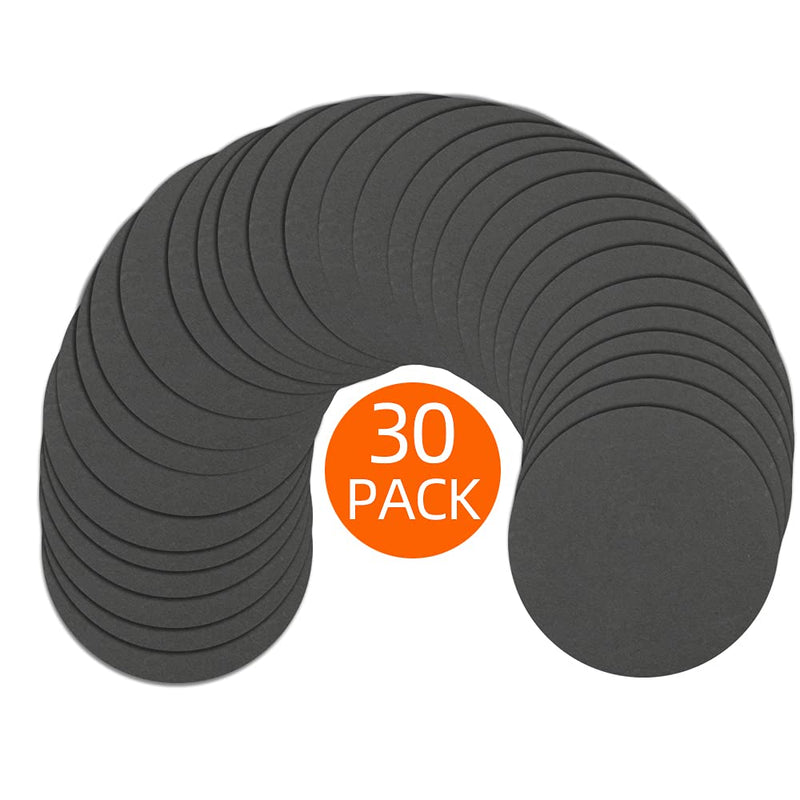  [AUSTRALIA] - YTkavq 30pcs 3 inch Sanding Disc Hook and Loop, 240 Grit Wet Dry Silicon Carbide Sandpaper 240#