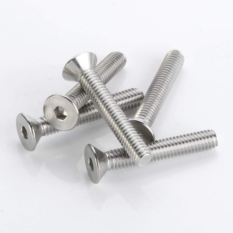  [AUSTRALIA] - 5/16-18 x 1-1/2" Flat Head Socket Cap Screws Countersunk Bolts, Allen Socket Drive, Stainless Steel 18-8, Full Thread, Bright Finish, 15 PCS 5/16-18 x 1-1/2" (15 PCS)