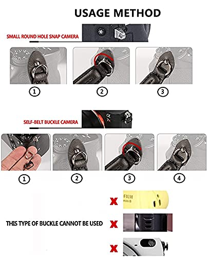  [AUSTRALIA] - Eorefo Camera Strap Vintage 100cm Camera Rope Strap Neck Shoulder Belt Strap for Mirrorless and Dslr Camera.(Black) Black