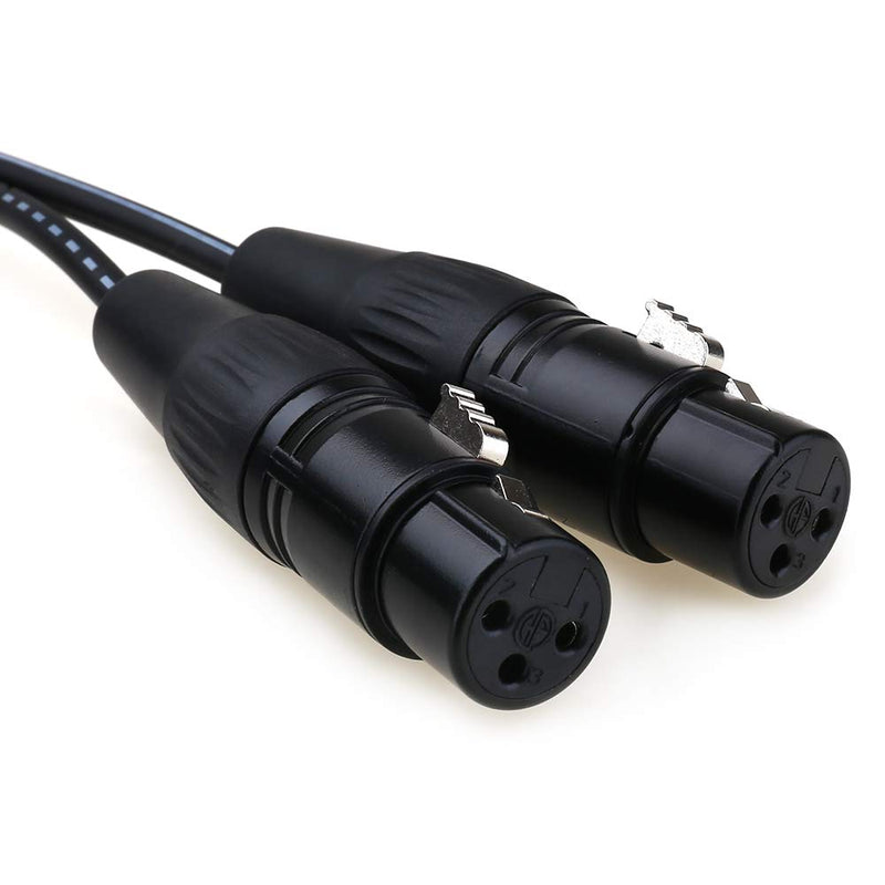  [AUSTRALIA] - NANYI 1/4" To 2XLR microphone splitter audio Cables TRS Stereo Male to Two XLR Male Interconnect Audio Microphone Cable, Y Splitter Adapter Cable 3M (10FT) 1/4" to Dual XLR Female - 10Feet