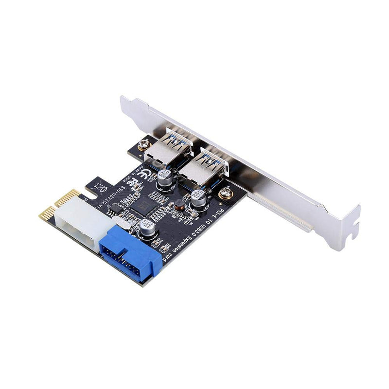  [AUSTRALIA] - PCI-E to 2 USB 3.0 Hub Port PCI Expansion Card Adapter with Front 20-PIN Interface