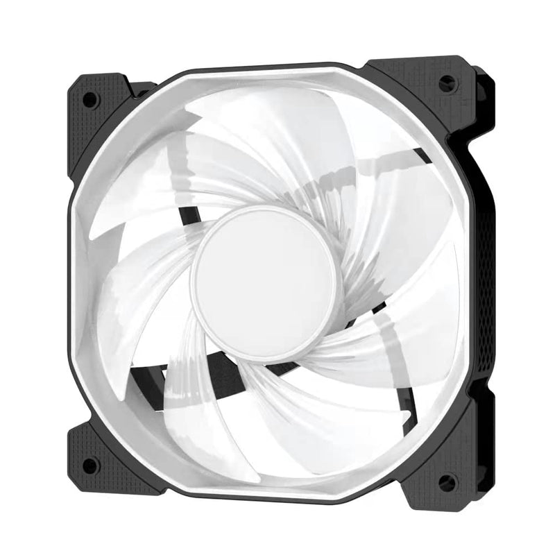  [AUSTRALIA] - G1 1 RGB 120mm Fan, 3-Pack Lighting Controller, PWM Control Computer case, ARGB Remote Control, programmable Lighting Effect, Space Light Effect with axial Circulation, Black Fan Frame