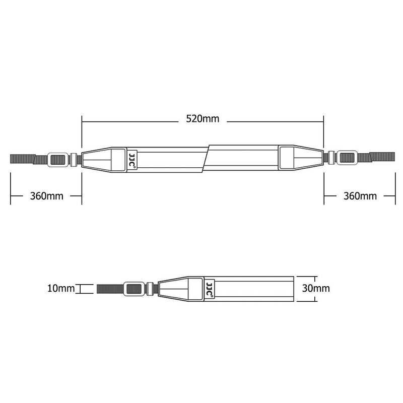  [AUSTRALIA] - JJC Soft Camera Neck Shoulder Strap for Sony ZV-E10 A6000 A6100 A6300 A6400 A6500 A6600 Fuji Fujifilm X-T30 X-T20 X-T10 X-T4 X-T3 X-T2 X100V X100F X-S10 X-E4 Canon EOS M50 M6 Mark II Nikon Z50 & More Black