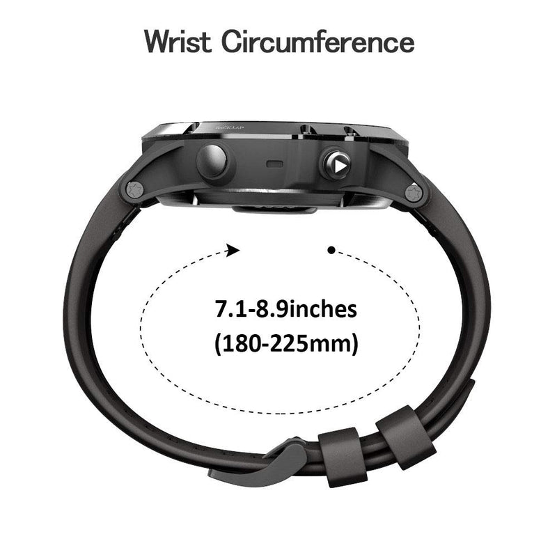 ANCOOL Compatible with Garmin Fenix 5X Plus Band 26mm Easy Fit Silicone Watch Strap Wristbands Replacement for Fenix 5X/Fenix 6X/Fenix 6X Pro/D2 Delta PX/Descent Mk1 Mk2 (Black) Black - LeoForward Australia