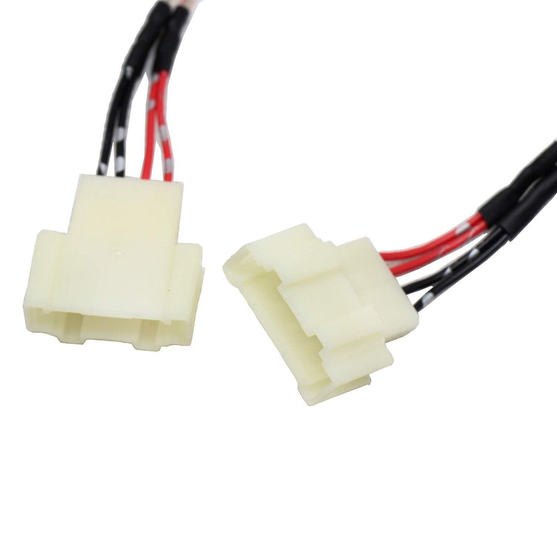  [AUSTRALIA] - RED WOLF Door Speaker Wiring Harness w/Speaker Adapter Spacer Ring 6.5 Inch Replacement for Volkswagen VW 2009-2018 Tiguan, 1999-2019 Golf, 1999-2016 Jetta, 1999-2019 Beetle, 1999-2019 Passat