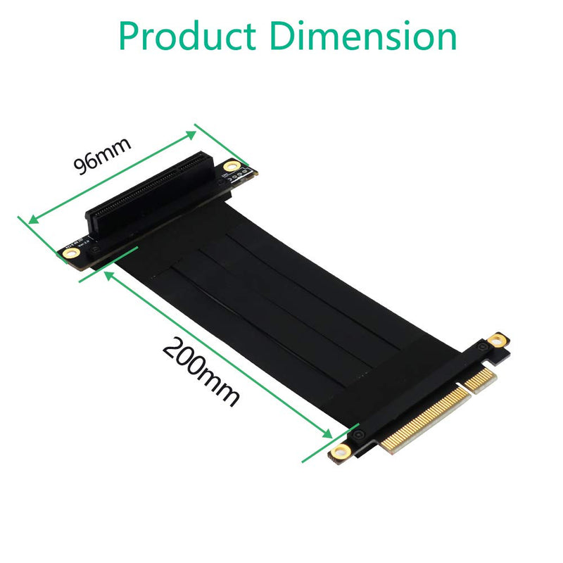  [AUSTRALIA] - Pci-e Extension Cable PCI-e PCI Express 8X Extension Cable (90° Standard Right Angle PCI-E Slot)