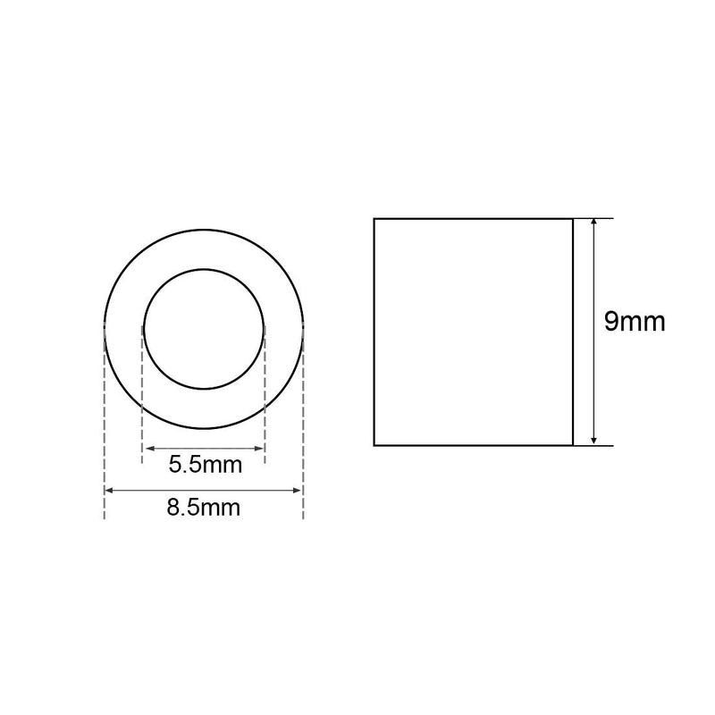 uxcell Aluminum Crimping Loop Sleeve Round for 5/32" - 3/16" Wire Rope Pack of 20 - LeoForward Australia