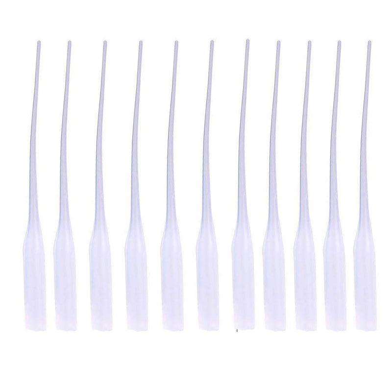  [AUSTRALIA] - 200Pcs Disposable Plastic Glue Micro-Tips Glue Extender Precision Applicator Glue Dropper Tubes for Bottles Adhesive Dispensers, Crafting, Lab Dispensing Tools (Clear)