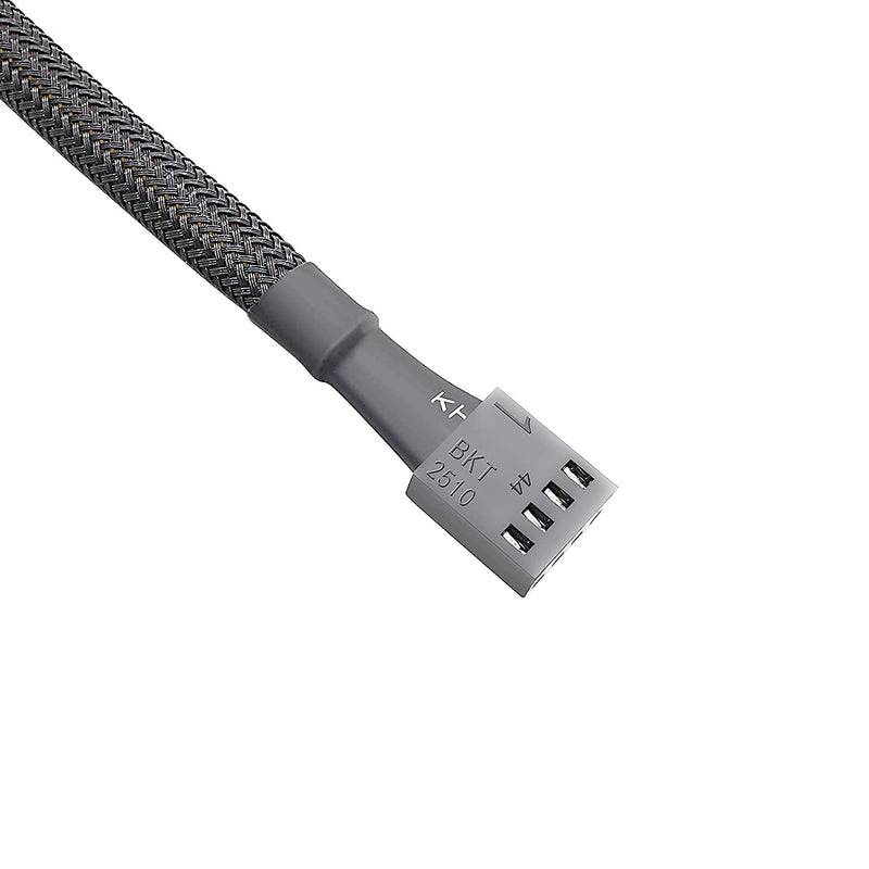  [AUSTRALIA] - ThreeBulls 5 Pack 4-Pin PWM Fan Splitter Cable, Sleeved Braided Adapter Computer PC Fan Power Extension Cable Converter for Computer ATX Case 4-Pin/3-Pin Cooling Fan Cable (10.6")