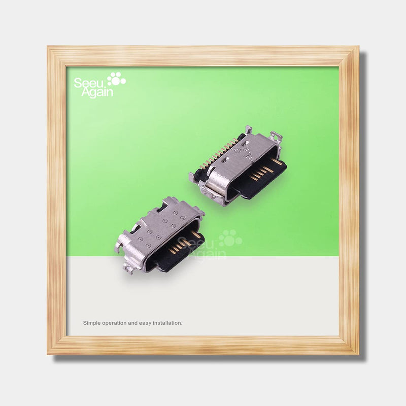  [AUSTRALIA] - SEEU. AGAIN Charging Connector Replacement for Alcatel 9032 3T 2020 / Joy Tab 2 8" Z（2pcs） USB Charger Port Dock Flex Cable
