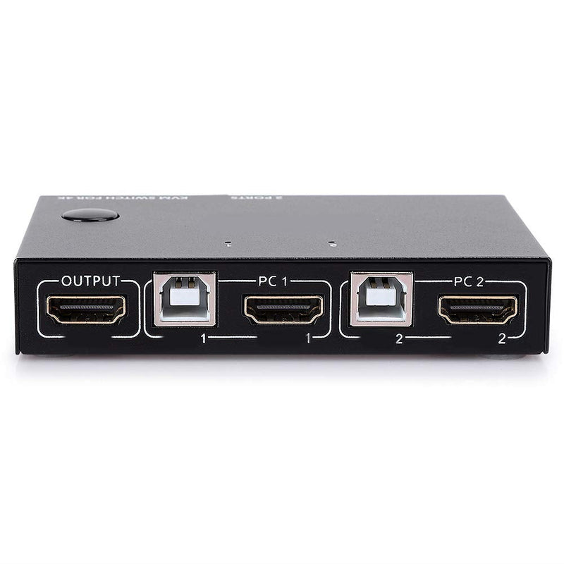  [AUSTRALIA] - Yunseity KVM HDMI USB Switch,USB 2 in 1 Switch Selector,KVM Switch Adapter 2 Computer Sharing 2 USB Devices,4k×2K@30hz Resolution for 2PC(KVM201) KVM201