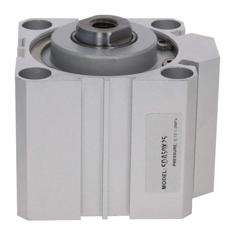  [AUSTRALIA] - Bettomshin 1Pcs 50mm Bore 25mm Stroke Pneumatic Air Cylinder, Double Action Aluminium Alloy 1/4PT Port Caliber Fitting MAL50x25 for Electronic Machinery Industry