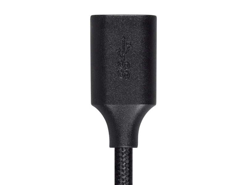  [AUSTRALIA] - Monoprice USB & Lightning Cable - 10 Feet - Black | USB 3.0 A Male to A Female Premium Extension Cable