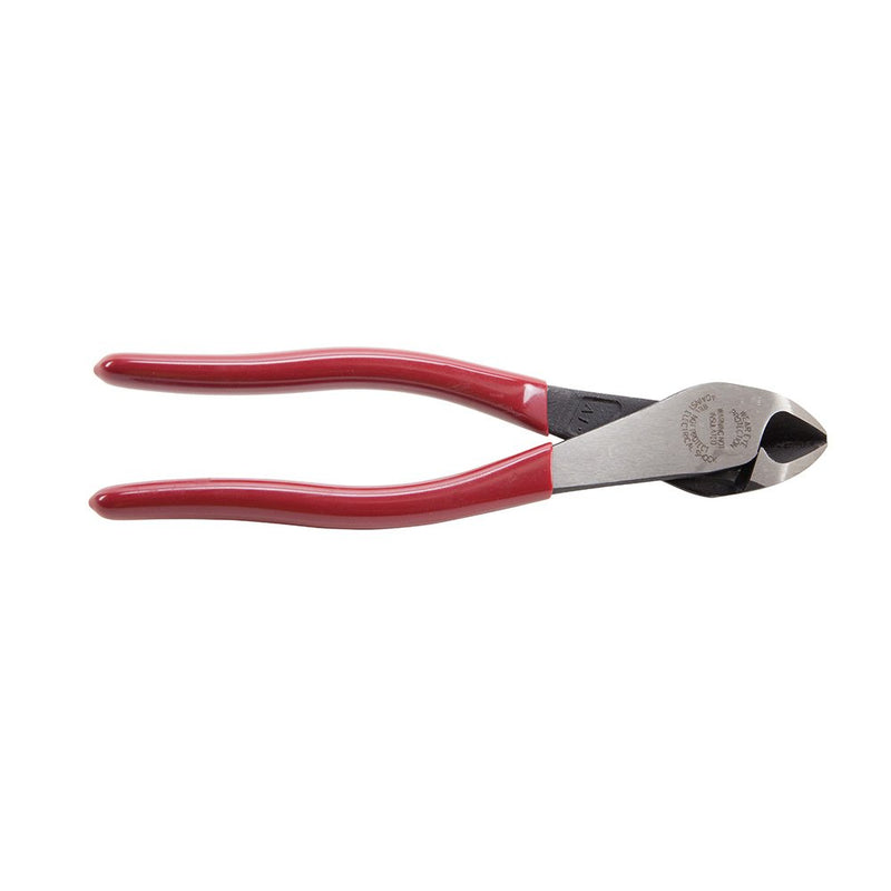  [AUSTRALIA] - Klein Tools D228-8 Diagonal Cutters, Linesman Pliers with Short Jaw and Beveled Cutting Edges, 8-Inch High Leverage Color Coded Wirecutters 8"