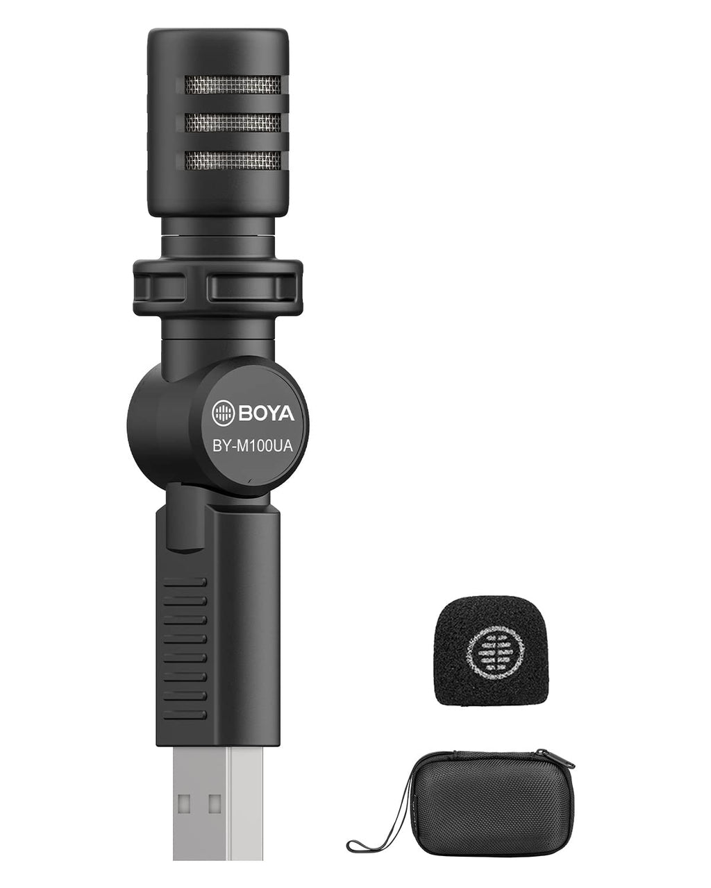  [AUSTRALIA] - BOYA BY-M100UA Mini USB Microphone,Plug&Play Computer Microphone Compatible with Laptop/PC/Mac Perfect for YouTube Interview Podcasting Video Conference BY-M100UA(USB)