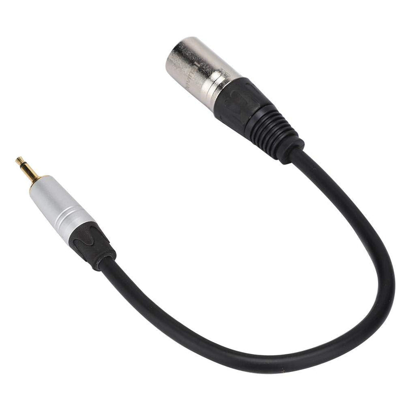  [AUSTRALIA] - Wendry Gold Plated 3.5mm TRS to XLR3M Stereo Breakout Cable, Mono Male to 3PIN XLR Male PVC Exterior Zinc Alloy Shell Adapter Cable(0.3M) 0.3M