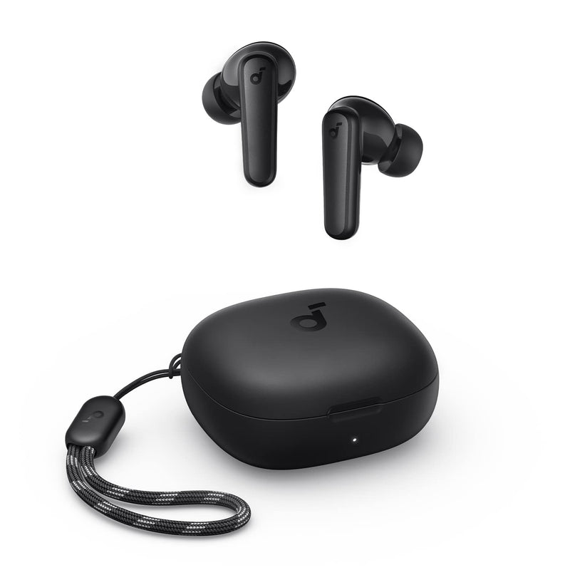  [AUSTRALIA] - Soundcore by Anker P20i True Wireless Earbuds, 10mm Drivers with Big Bass, Bluetooth 5.3, 30H Long Playtime, Water-Resistant, 2 Mics for AI Clear Calls, 22 Preset EQs, Customization via App Black