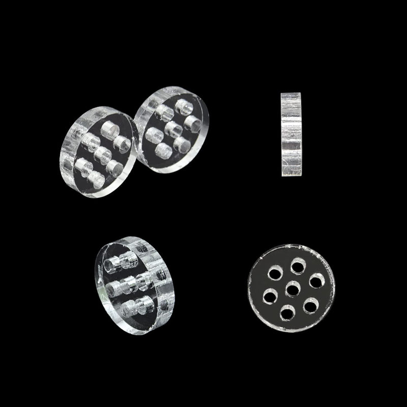  [AUSTRALIA] - Honbay 20PCS High Borosilicate Glass Screens Filters with Holes Honeycomb Holes Filter Screen (8mm)