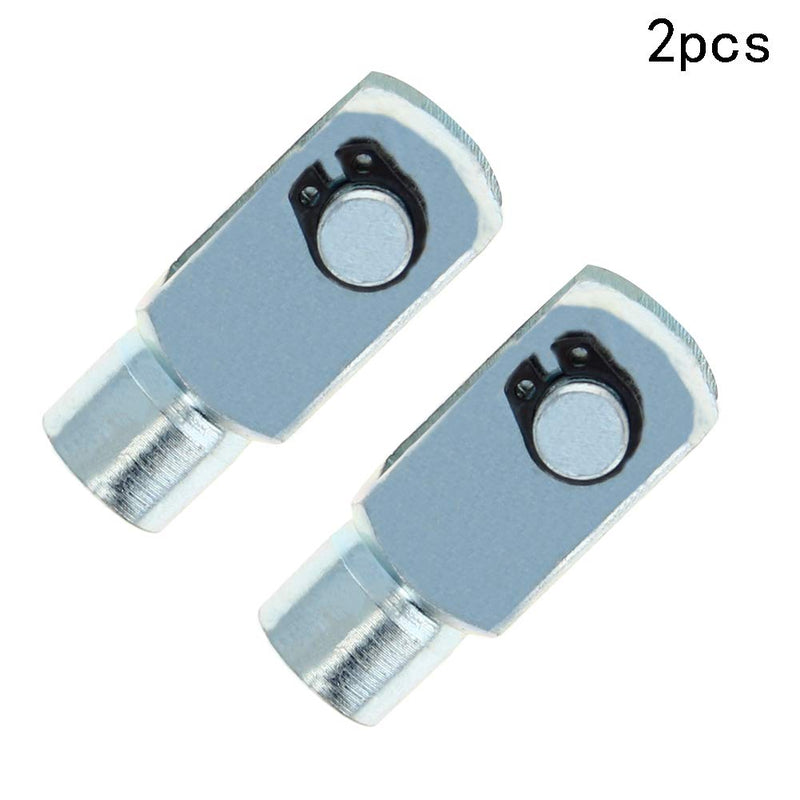  [AUSTRALIA] - Othmro 2pcs Air Cylinder Rod Clevis End 40mm Length M8x1.25 Female Thread Y Connector