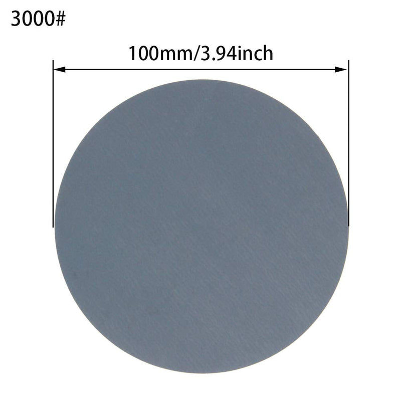  [AUSTRALIA] - Utoolmart 4 Inch Hook and Loop Sanding Disc 3000 Grits Flocking Sandpaper for Random Orbit Sander Gray 20Pcs