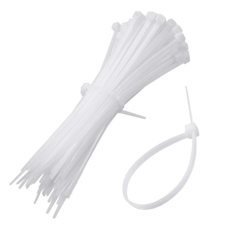  [AUSTRALIA] - 100 Pack Zip Tie Adhesive Mounts Self Adhesive Cable Tie Base Holders with Multi-Purpose Cable Tie (Length 150 mm, Width 2 cm, White)